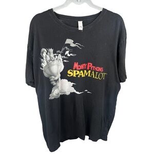 VTG Single Stitch Monty Python Spamalot Black T-Shirt Size XL